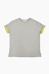 レイヤード ロールアップ Tシャツ