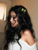 [2 set] Combi mini hair pin (Lime) 