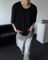 B747 オーバーサイズフィットUネック半袖Tシャツ（5色）