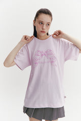 Ribbon Boxy T Purple