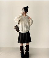 Sewing Dotom Balloon Fit Round Knit