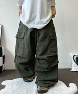 PARACHUTE NYLON WIDE PANTS