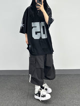 burger track cotton shorts