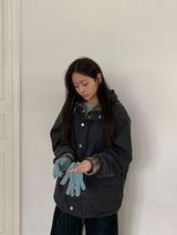 Harvey Corduroy Quilted Hood Jumper