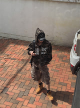 サイファーカモフラージュフーディジップアップ