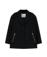 Zipper Stripe Jacket Black