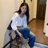 [MADE] WHISTLE CROPPED BLOUSE