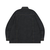 ALYTH ROLL UP DENIM SHIRT UNISEX (2Color)