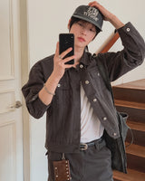 Merrick Herringbone Trucker Jacket