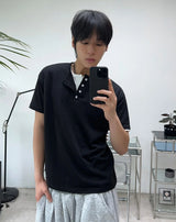 パラ ソフト ヘンリーネック ショートスリーブ Tシャツ