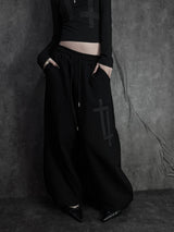 cross square stud pants (2color)