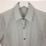 Wendy Plaid Half Blouse (2color)