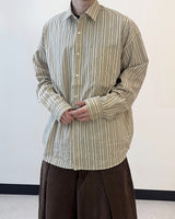 Linear Stripe Over Shirt