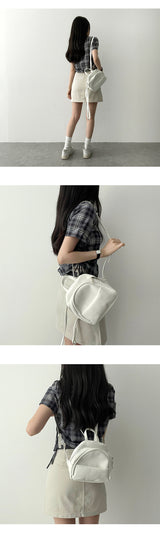Egg Ivory Leather Backpack