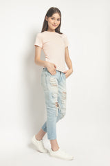 MON AKITA - Flo Women T-shirt Light Pink