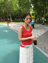 Tincture Ripple Long Skirt (2color)