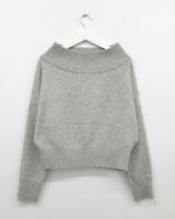 エアリーオフショルダーニット (3Colors)