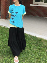 New Era Lettering Cropped Short-Sleeve T-Shirt (5c)