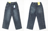 Back cut denim pants