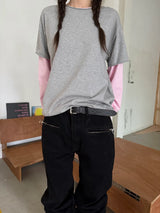 coloration cutout layered T