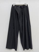 Unbalance Nylon Strap Wide Pants
