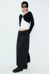 WRAP MAXI SKIRT