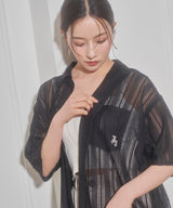 UNISEX レースポケットシャツ