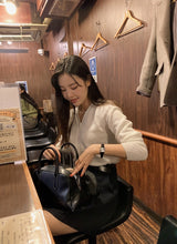 Daily V-neck Crop Knit Cardigan (9color)