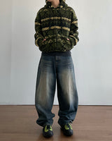Jacquard Fleece Hooded Jumper