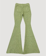 COLOR KNIT FLARE PANTS