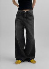 [MADE] Cornet Wide Incision Denim Pants