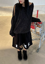 PUFFY CUTOUT KNIT