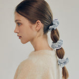 MINI VELVET SCRUNCHIE (SKY BLUE)