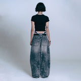 EASY See-through Crop Short Sleeve - Black