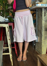 TRACK EYELET BERMUDA PANTS (3color)