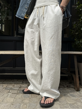 エドゥンリネンワイドバンドパンツ