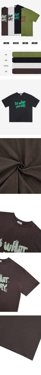 Fine overfit short-sleeved T-shirt