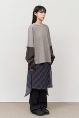 (W) Hike Checked Wrap Skirt