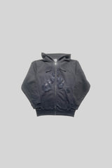 "A" ロゴジップアップフーディー(SPANGLE BLACK)