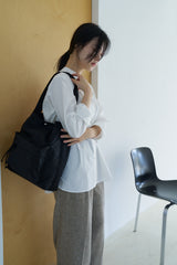 puff pocket padding bag (black)