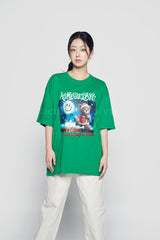 24FW RUNNING SANTA BEAR SHORT SLEEVE T-SHIRT GREEN