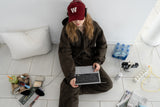 Solid sweat pants_khaki brown