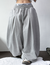 10000ソルド❤‍🔥 Dダウンピンタックオーバーロングパンツ🩶🖤2Cカラー S-XL🖤