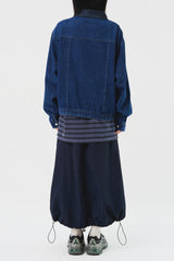 Moss Color Denim Jacket (2color)