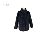 Rodin Fluffy Fur Wool Half Coat