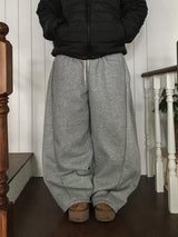 [Fleece-Lined] Side Pintuck Balloon Sweatpants