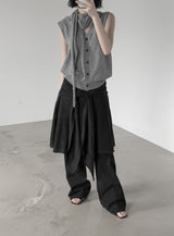 Elo Knot Nylon Midi Skirt