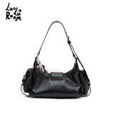 "Rebellious Love Concubine" Black レディースハンドヘルドショルダーバッグ