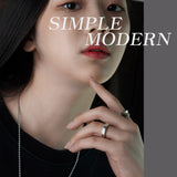 SVR-S604 Kang Daniel Ring Silver 925 Plain Minja Basic Daily Silver Ring