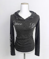 snap lettering hoodie (3colors)